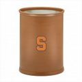 Collegiate Logo Basketball Texture Oval Wastebasket - Syracuse